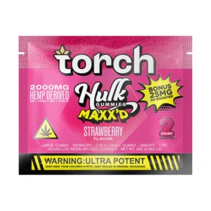 torch hulk strawberry 2000mg gummies